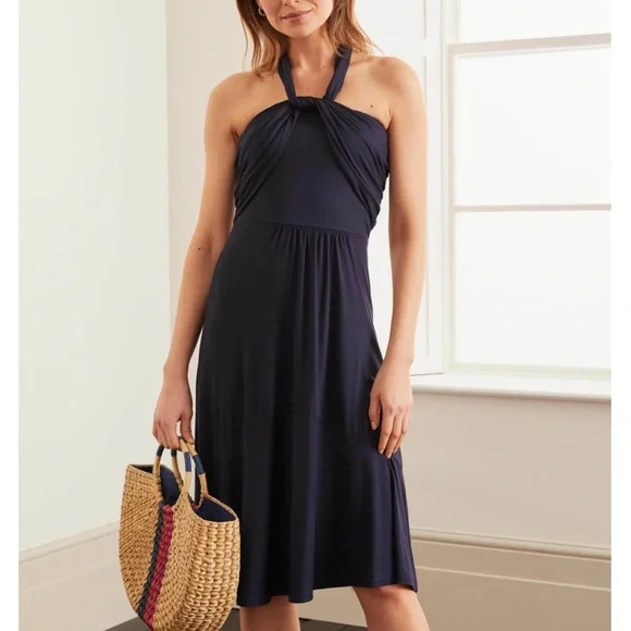 Boden Black Halter Dress - Picture 5 of 9